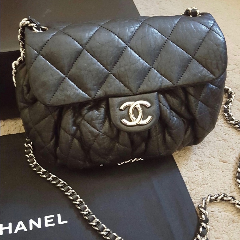 Chanel medium calfskin silver hardware